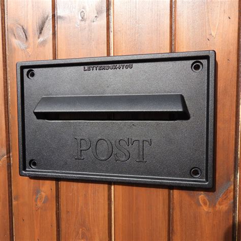 mail box for steel gate|gate mounted post box.